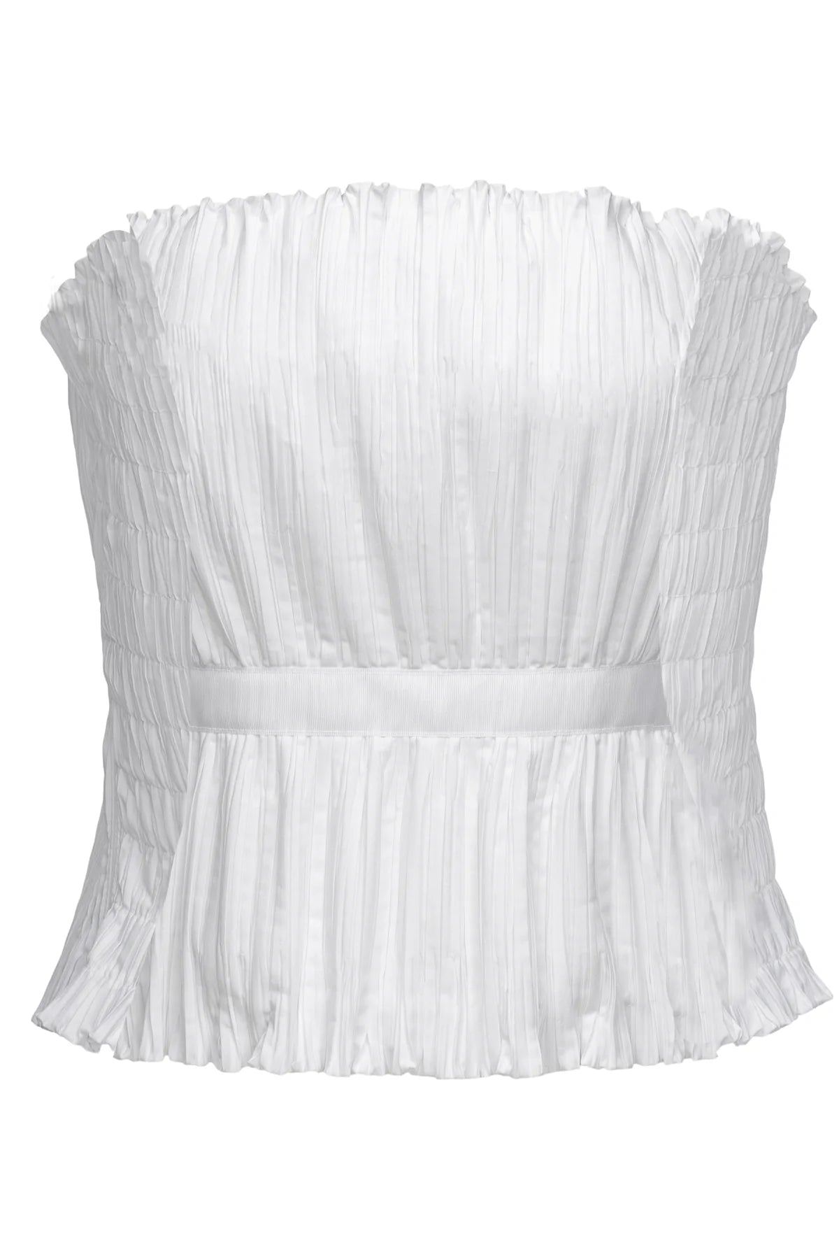 Strapless Pleated Top