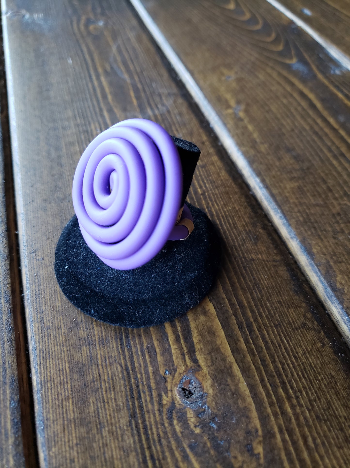 Purple Spiral Ring - Samuel Coraux