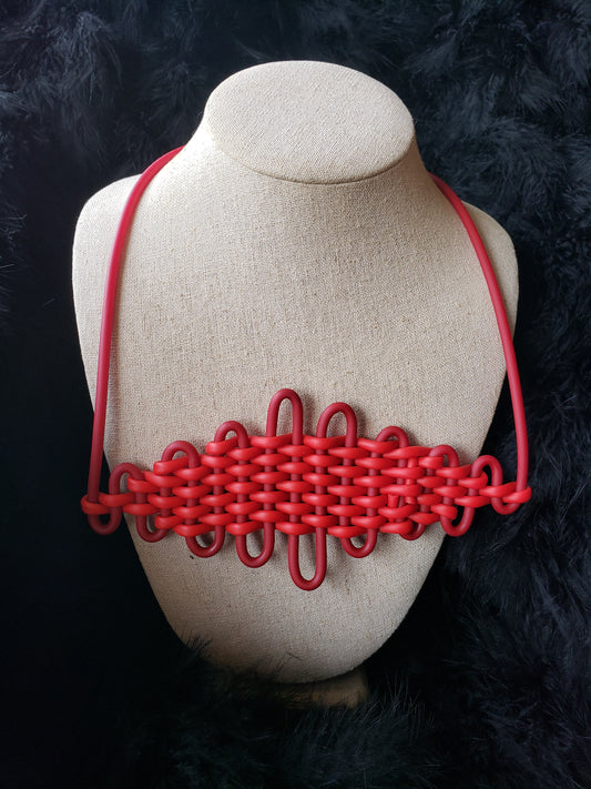 Red Pulse Necklace - Samuel Coraux