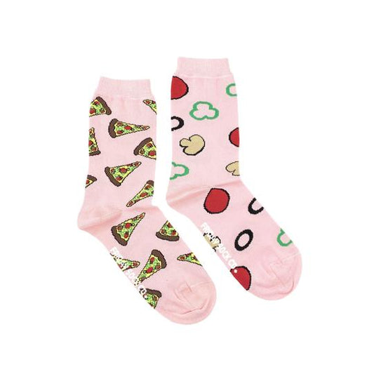 Unisex Pink Pizza Socks