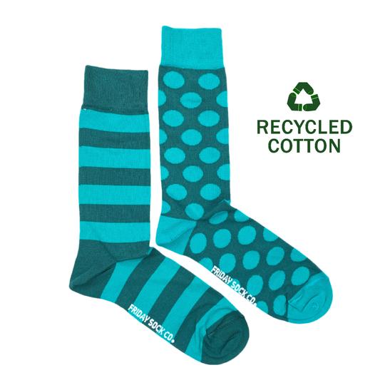 Unisex Recycled Cotton Stripe & Dot Socks