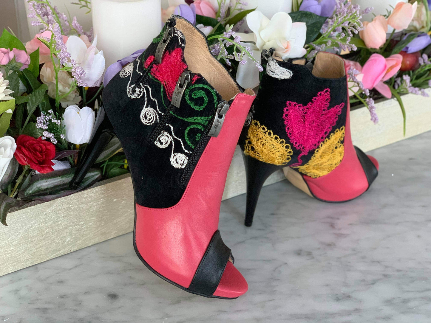 One of a Kind Suzani - Ankle Stiletto