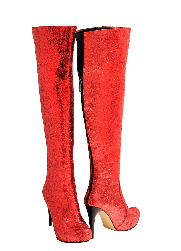 Scarlet Thigh-high Stiletto